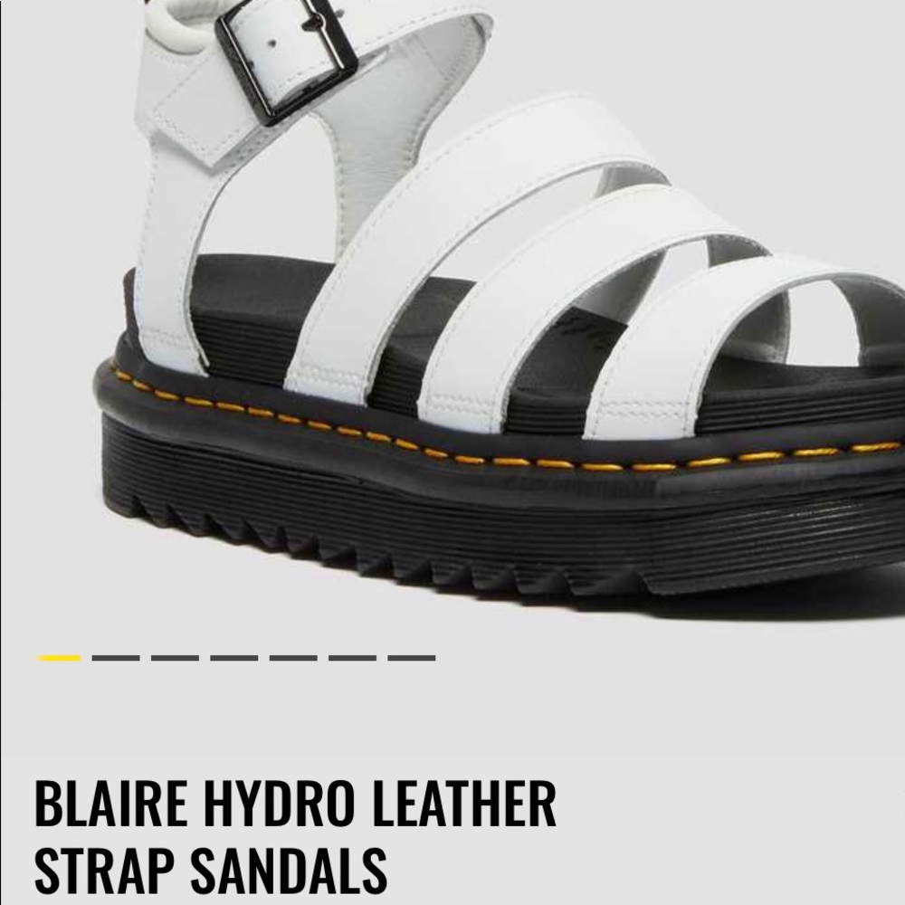 Blaire hydro leather strap platform Dr martens sandals brand new in original box